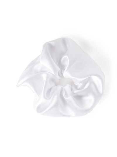 Bella 11 chouchou blanc satiné