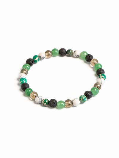 Bracelet élastique homme avec billes semi-précieuses Arnaud 13 Automne Hiver 2022-2023 Kara Bijoux