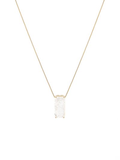 Collier court chaîne délicat or rempli 18K pierre naturelle cristal collection entrepreneure Rachelle Séguin 2023-2024 Kara-Bijoux