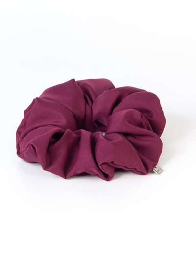 Chouchou grand fluffy mat bourgogne hiver 2023-2024 Kara Bijoux