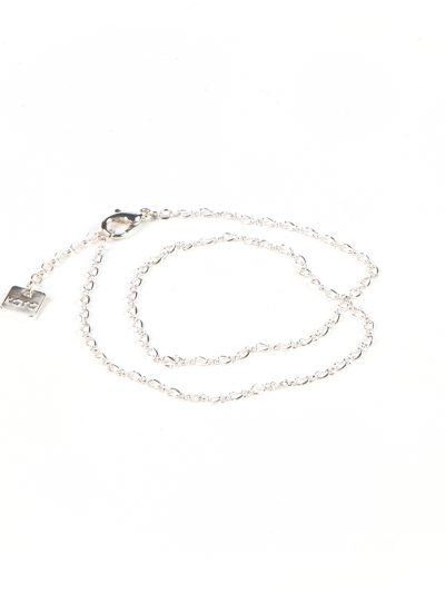 Bracelet placage argent chaîne Figaro petite double rang Marguerite 5 printemps 2025 Kara Bijoux-1